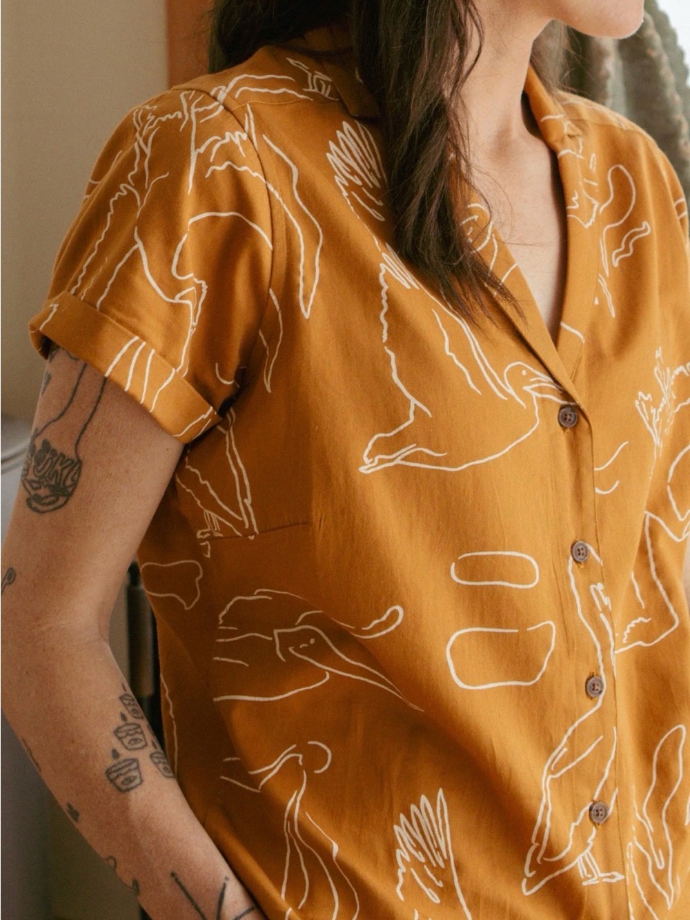 Bridge & Burn - The Innes Shirt - Shoreflight Mustard Color